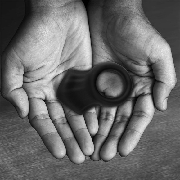 Черная эрекционная утяжка для пениса и мошонки Rooster Ivar Черная эрекционная утяжка для пениса и мошонки Rooster Ivar