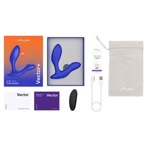 Синий анальный вибратор We-Vibe Vector+ Синий анальный вибратор We-Vibe Vector+