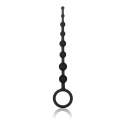 Чёрная анальная цепочка из силикона Coco Licious Play Beads - 24,8 см. Чёрная анальная цепочка из силикона Coco Licious Play Beads - 24,8 см.