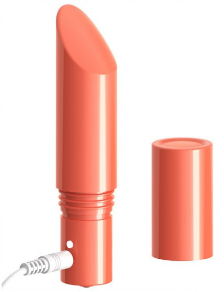 Оранжевый мини-вибратор Love Bullet - 8,4 см. Оранжевый мини-вибратор Love Bullet - 8,4 см.