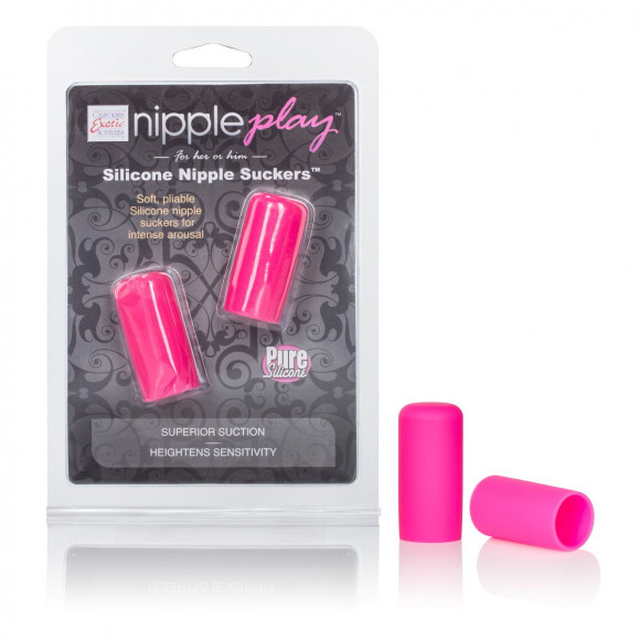 Розовые насадки-присоски на соски Nipple play Silicone Nipple Suckers Розовые насадки-присоски на соски Nipple play Silicone Nipple Suckers
