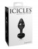 Черная анальная пробка из стекла Icicles No. 44 - 8,5 см. Черная анальная пробка из стекла Icicles No. 44 - 8,5 см.