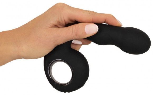 Черный силиконовый вибратор G & P-Spot Vibrator - 16,8 см. Черный силиконовый вибратор G & P-Spot Vibrator - 16,8 см.
