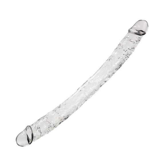 Прозрачный двусторонний фаллоимитатор Supreme Jelly Dildo - 38,5 см. Прозрачный двусторонний фаллоимитатор Supreme Jelly Dildo - 38,5 см.