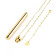 Золотистый вибромассажер-кулон Necklace Vibe Золотистый вибромассажер-кулон Necklace Vibe