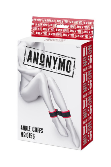Красно-черные велюровые оковы Anonymo Красно-черные велюровые оковы Anonymo