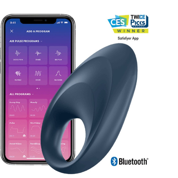 Эрекционное кольцо Satisfyer Mighty One с возможностью управления через приложение Эрекционное кольцо Satisfyer Mighty One с возможностью управления через приложение