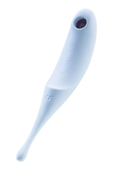 Голубой вакуум-волновой стимулятор клитора Satisfyer Twirling Pro Голубой вакуум-волновой стимулятор клитора Satisfyer Twirling Pro