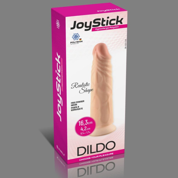 Телесный фаллоимитатор JoyStick на присоске - 16,3 см. Телесный фаллоимитатор JoyStick на присоске - 16,3 см.