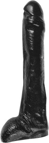 Большой фаллоимитатор All Black Sven Dildo - 29 см. Большой фаллоимитатор All Black Sven Dildo - 29 см.