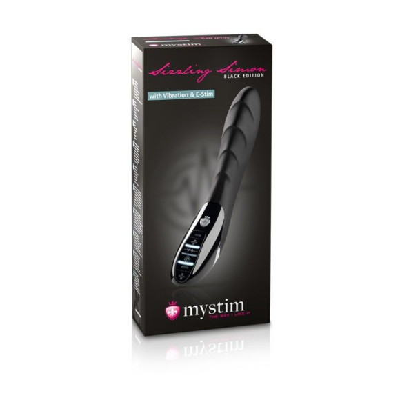 Вибратор с электростимуляцией Sizzling Simon Black Edition - 27 см. Вибратор с электростимуляцией Sizzling Simon Black Edition - 27 см.