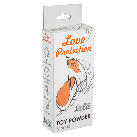 Пудра для игрушек Love Protection с ароматом манго - 15 гр. Пудра для игрушек Love Protection с ароматом манго - 15 гр.