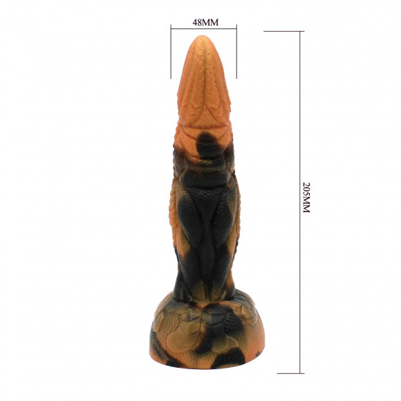 Силиконовый фантазийный фаллоимитатор Tyrannosaurus - 20,5 см.