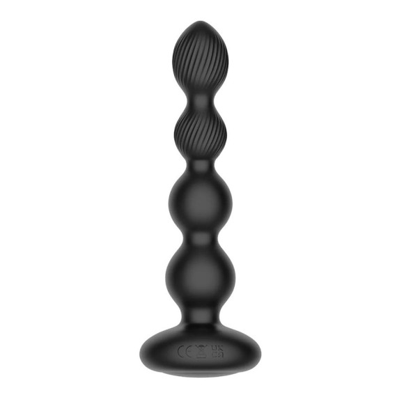 Черная анальная виброёлочка Nexus Tornado Beaded Probe Large с функцией вращения Черная анальная виброёлочка Nexus Tornado Beaded Probe Large с функцией вращения
