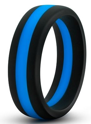 Черно-синее эрекционное кольцо Silicone Go Pro Cock Ring Черно-синее эрекционное кольцо Silicone Go Pro Cock Ring