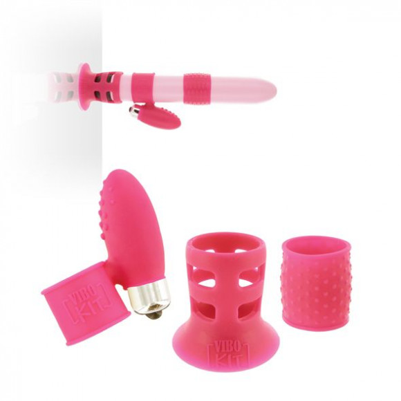 Набор розовых насадок на вибратор Vibrator Upgrade Kit Набор розовых насадок на вибратор Vibrator Upgrade Kit