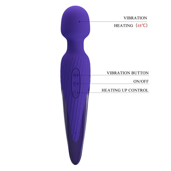 Фиолетовый wand-вибратор Antony-Youth - 26 см. Фиолетовый wand-вибратор Antony-Youth - 26 см.
