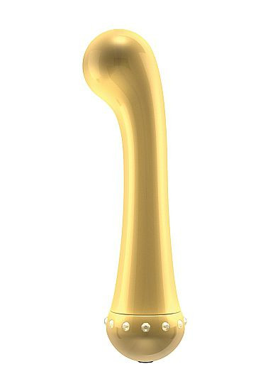 Вибратор для стимуляции точки G The Zircon Gold - 16,7 см. Вибратор для стимуляции точки G The Zircon Gold - 16,7 см.