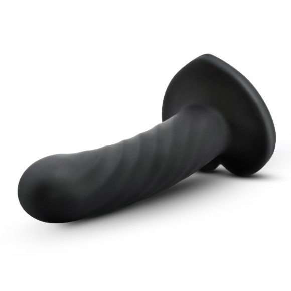 Черный анальный фаллоимитатор Twist Medium - 14 см. Черный анальный фаллоимитатор Twist Medium - 14 см.