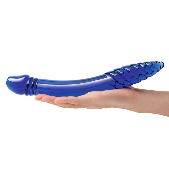 Синий двусторонний стеклянный стимулятор 11’’ Double-sided Glass Dildo For G-Spot P-Spot Stimulation - 28 см. Синий двусторонний стеклянный стимулятор 11’’ Double-sided Glass Dildo For G-Spot P-Spot Stimulation - 28 см.