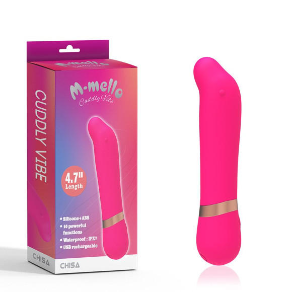Розовый мини-вибратор для массажа G-точки Cuddly Vibe - 11,9 см. Розовый мини-вибратор для массажа G-точки Cuddly Vibe - 11,9 см.