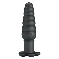 Черный анальный вибростимулятор Imron - 11 см.
