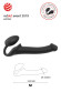 Черный безремневой страпон Silicone Bendable Strap-On - size M Черный безремневой страпон Silicone Bendable Strap-On - size M
