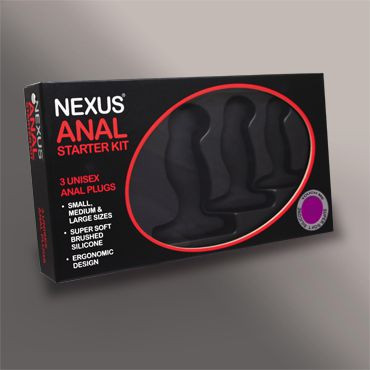 Набор из 3 массажеров простаты чёрного цвета NEXUS ANAL STARTER KIT Набор из 3 массажеров простаты чёрного цвета NEXUS ANAL STARTER KIT