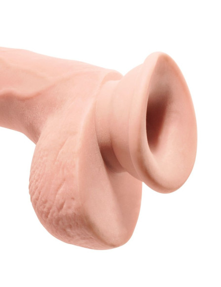 Телесный фаллоимитатор на присоске 9 Triple Density Cock with Balls - 24,1 см. Телесный фаллоимитатор на присоске 9 Triple Density Cock with Balls - 24,1 см.