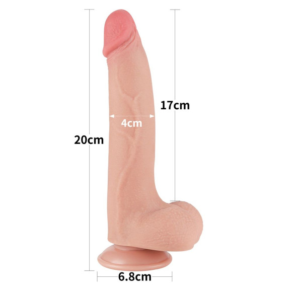 Телесный фаллоимитатор 8.5 Sliding Skin Dual Layer Dong - 20 см. Телесный фаллоимитатор 8.5 Sliding Skin Dual Layer Dong - 20 см.