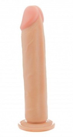 Телесный фаллоимитатор-гигант Realistic Cock 13,4 Inch No Scrotum - 34 см.