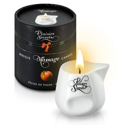 Массажная свеча с ароматом персика Bougie Massage Gourmande Pêche - 80 мл. Массажная свеча с ароматом персика Bougie Massage Gourmande Pêche - 80 мл.