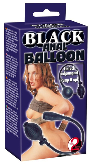 Черный анальный расширитель с грушей Simply Anal Balloon Черный анальный расширитель с грушей Simply Anal Balloon