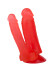 Малиновый гелевый анально-вагинальный фаллоимитатор на присоске - 14 см. Малиновый гелевый анально-вагинальный фаллоимитатор на присоске - 14 см.