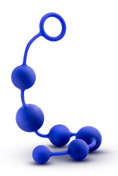 Синяя анальная цепочка 16 Inch Silicone Anal Beads - 40,6 см. Синяя анальная цепочка 16 Inch Silicone Anal Beads - 40,6 см.