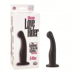 Чёрный фаллоимитатор для страпона Silicone Love Rider G-Kiss Probes - 16 см. Чёрный фаллоимитатор для страпона Silicone Love Rider G-Kiss Probes - 16 см.