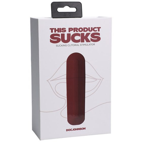 Бордовый вакуумный клиторальный стимулятор This Product Sucks Бордовый вакуумный клиторальный стимулятор This Product Sucks