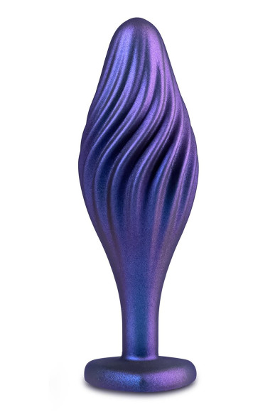 Фиолетовая анальная пробка с кристаллом-сердцем Matrix Swirling Bling Plug - 11,4 см. Фиолетовая анальная пробка с кристаллом-сердцем Matrix Swirling Bling Plug - 11,4 см.