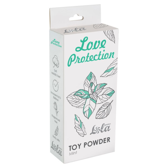 Пудра для игрушек Love Protection с ароматом мяты - 30 гр. Пудра для игрушек Love Protection с ароматом мяты - 30 гр.