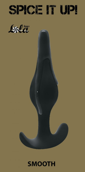 Чёрная анальная пробка Smooth - 12,5 см. Чёрная анальная пробка Smooth - 12,5 см.