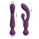 Сливовый двусторонний вибратор 2-в-1 All Rounder - кролик и wand Сливовый двусторонний вибратор 2-в-1 All Rounder - кролик и wand