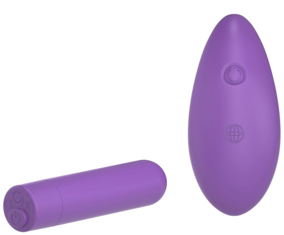 Фиолетовая вибропуля с пультом Rechargeable Remote Control Bullet - 7,62 см. Фиолетовая вибропуля с пультом Rechargeable Remote Control Bullet - 7,62 см.