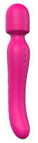 Ярко-розовый жезловый вибратор Heating Bodywand с нагревом - 23,2 см. Ярко-розовый жезловый вибратор Heating Bodywand с нагревом - 23,2 см.