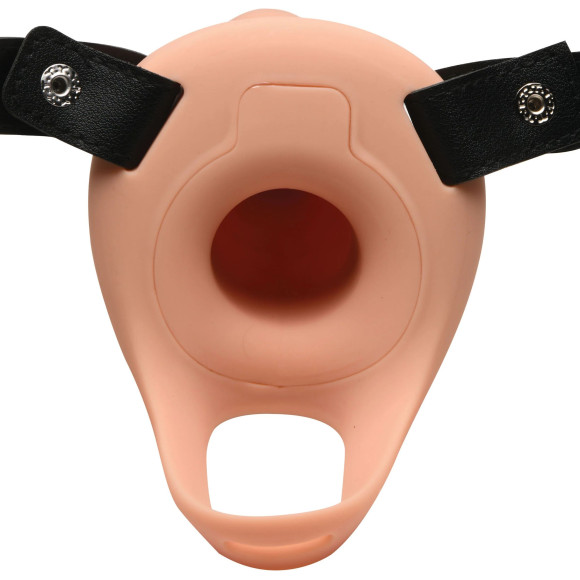 Телесный полый страпон 2 Erection 28X Smooth Vibrating Silicone Penis Sheath - 16 см. Телесный полый страпон 2 Erection 28X Smooth Vibrating Silicone Penis Sheath - 16 см.