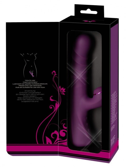 Фиолетовый вибратор-кролик с функцией постукивания и фрикциями 3 Function Rabbit Vibrator - 23,7 см. Фиолетовый вибратор-кролик с функцией постукивания и фрикциями 3 Function Rabbit Vibrator - 23,7 см.