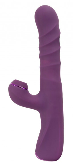 Фиолетовый вибратор-кролик с функцией постукивания и фрикциями 3 Function Rabbit Vibrator - 23,7 см. Фиолетовый вибратор-кролик с функцией постукивания и фрикциями 3 Function Rabbit Vibrator - 23,7 см.