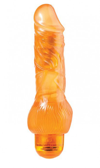 Оранжевый вибратор-реалистик JELLY JOY 7INCH 10 RHYTHMS ORANGE - 17,5 см. Оранжевый вибратор-реалистик JELLY JOY 7INCH 10 RHYTHMS ORANGE - 17,5 см.