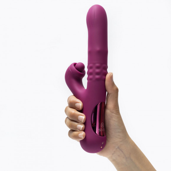 Фиолетовый вибратор-кролик Selove ComePlay - 23,9 см. Фиолетовый вибратор-кролик Selove ComePlay - 23,9 см.