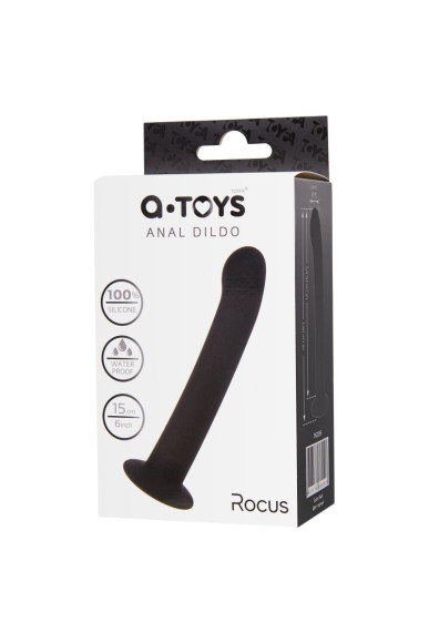 Черный анальный фаллоимитатор Rocus - 15 см. Черный анальный фаллоимитатор Rocus - 15 см.