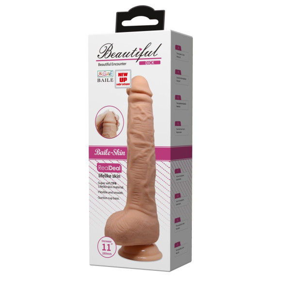 Телесный вибратор-гигант с выносным пультом Dick - 28 см. Телесный вибратор-гигант с выносным пультом Dick - 28 см.